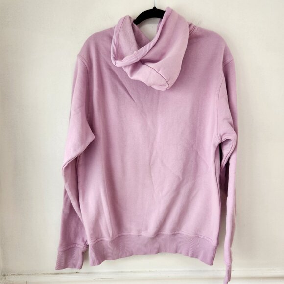 Adidas Essentials Brandlove Hoodie Hooded Sweatshirt Front Pocket Purple M - Picture 3 of 9